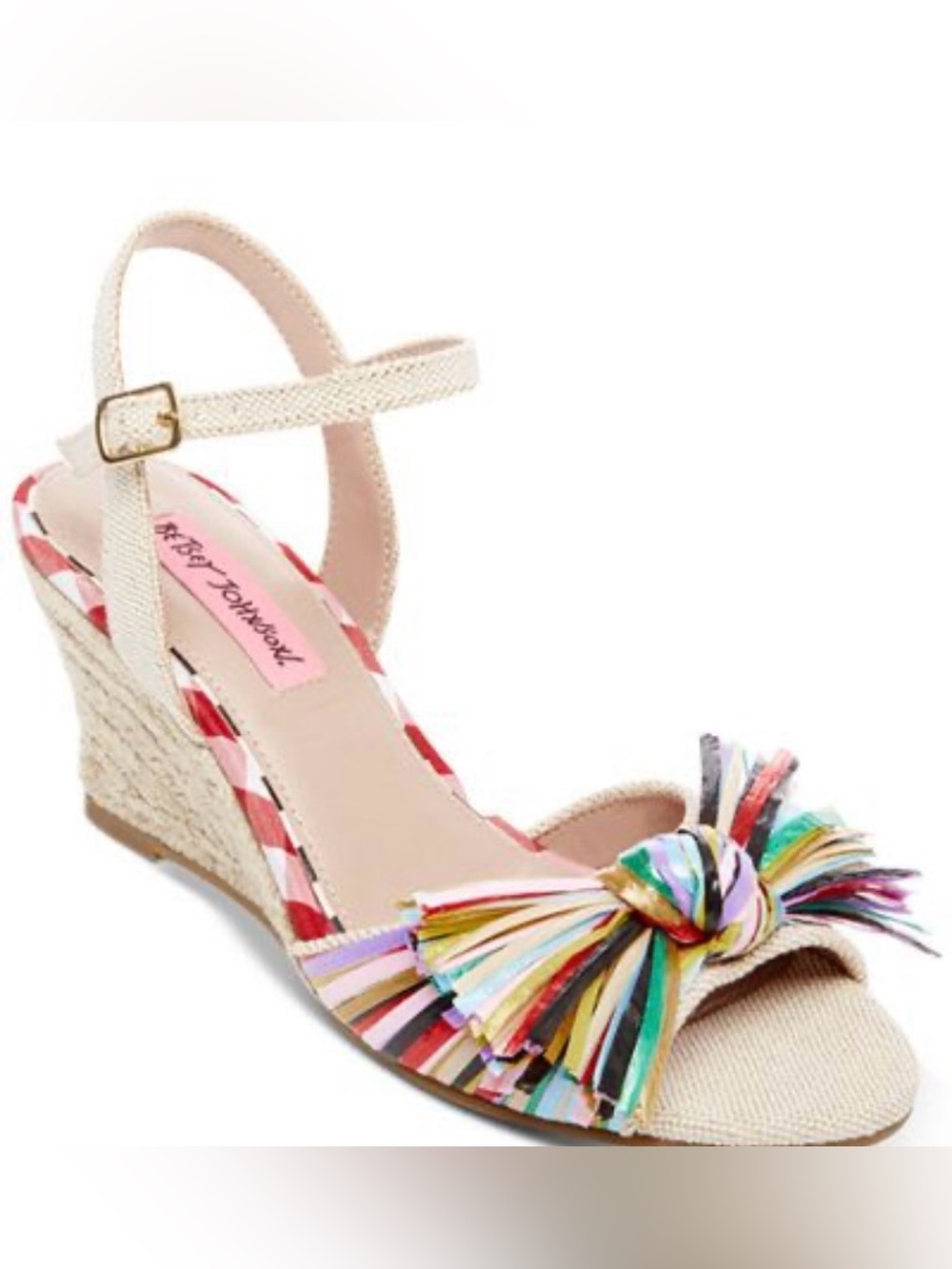 Betsey Johnson Lizzie Wedge Sandals- Size 7
